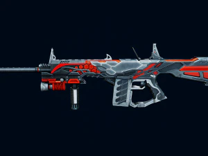 Pistole 3D AA12 Buster Modello 3D