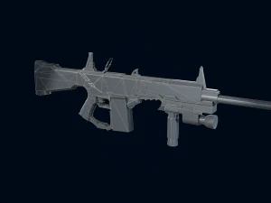3D Guns AA12 Buster 3D Model