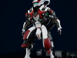 Paladin Mechanised Warrior 3D Model