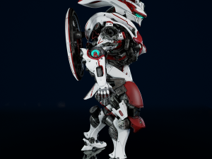 Paladin Mechanised Warrior Modelo 3D