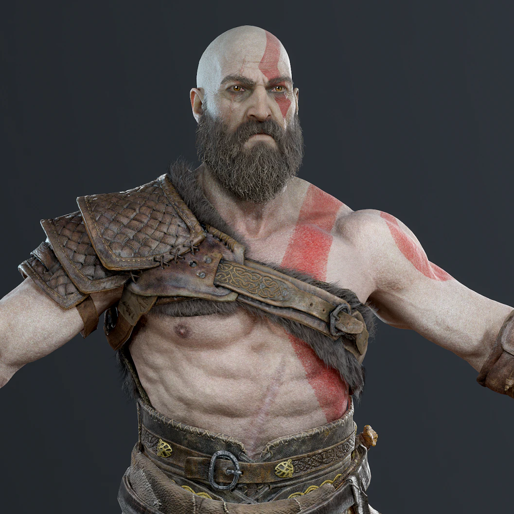 Kratos 3D Model .c4d .max .obj .3ds .fbx .stl .blend