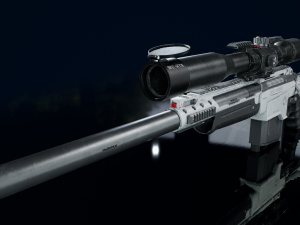 3D Sniper Rifle Low-poly 3D Model