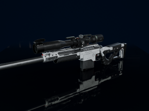 3D Sniper Rifle Low-poly Modelo 3D
