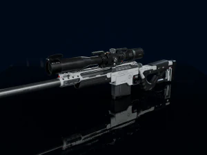 3D Sniper Rifle Low-poly 3D Model