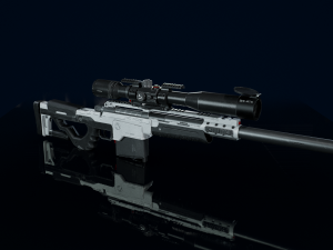 3D Sniper Rifle Low-poly Modelo 3D