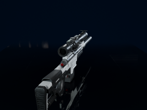 3D Sniper Rifle Low-poly Modelo 3D