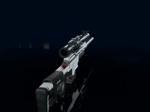 3D Sniper Rifle Low-poly 3D Model