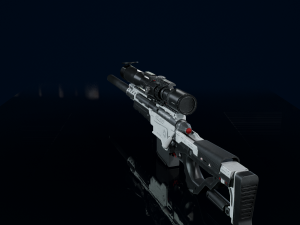 3D Sniper Rifle Low-poly Modelo 3D