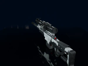 3D Sniper Rifle Low-poly 3D Model