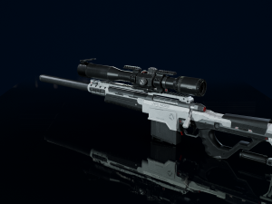 3D Sniper Rifle Low-poly Modelo 3D