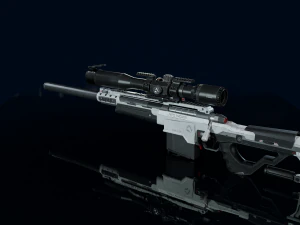 3D Sniper Rifle Low-poly 3D Model