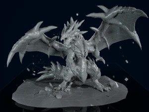 Magma Dragon 3D 3D Model