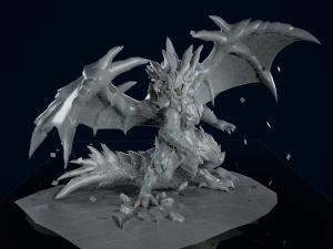 Magma Dragon 3D 3D Model