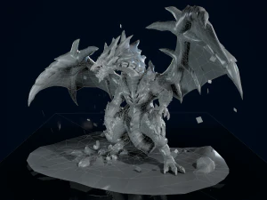 Magma Dragon 3D 3D Model