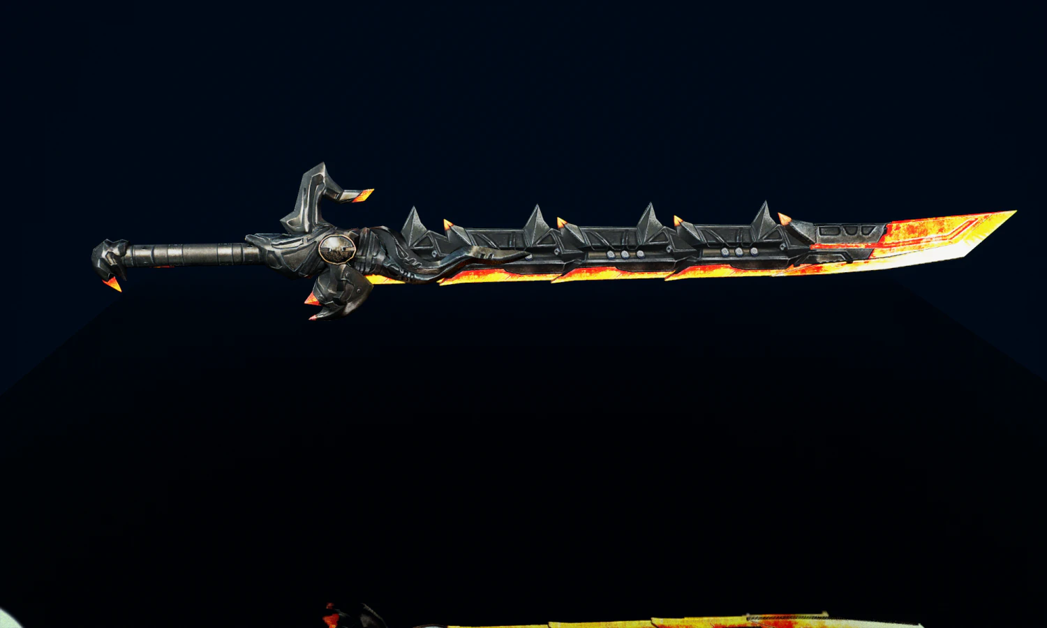 Demon Sword 3D Model .c4d .max .obj .3ds .fbx .stl .blend 