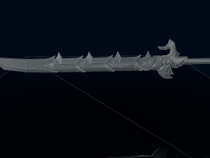 Demon Sword Modello 3D