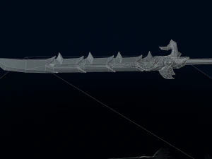 Demon Sword 3D Model