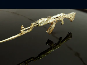Ak47 3D 3D Model