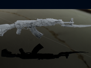 Ak47 3D 3D Model