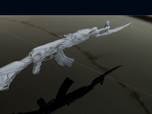 Ak47 3D 3D Model