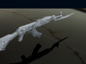 Ak47 3D 3D Model
