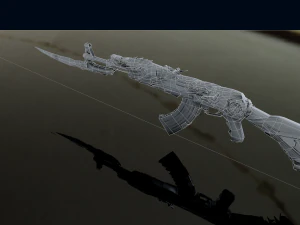 Ak47 3D 3D Model
