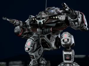 Battle Mech Low-poly model Modèle 3D