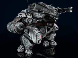 Battle Mech Low-poly model 3D Model