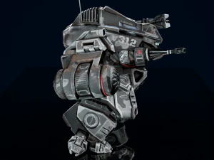 Battle Mech Low-poly model 3D Model