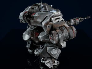 Battle Mech Low-poly model Model 3D