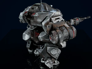 Battle Mech Low-poly model 3D Model