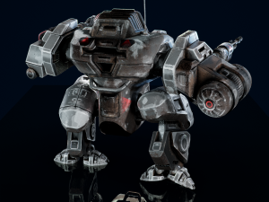 Battle Mech Low-poly model Model 3D