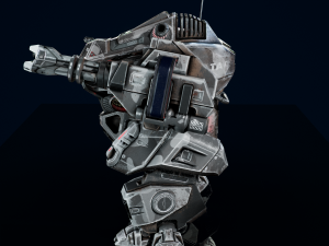 Battle Mech Low-poly model Model 3D