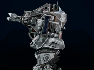 Battle Mech Low-poly model 3D Model