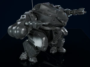 Battle Mech Low-poly model 3D Model