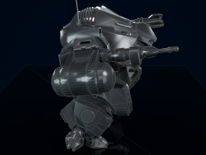 Battle Mech Low-poly model Model 3D