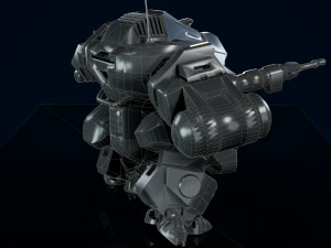 Battle Mech Low-poly model 3D Model