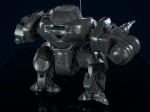 Battle Mech Low-poly model 3D Model