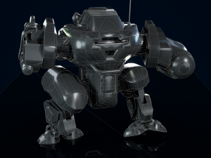 Battle Mech Low-poly model Model 3D