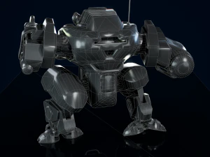 Battle Mech Low-poly model 3D Model