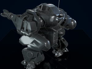 Battle Mech Low-poly model Model 3D