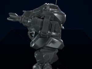 Battle Mech Low-poly model Model 3D
