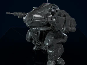 Battle Mech Low-poly model 3D Model