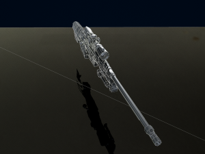 3D Red AWM Low-poly 3D Model