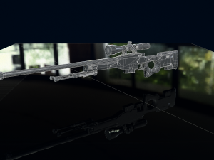 3D Sniper Rifle model 3D Модель