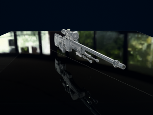 3D Sniper Rifle model 3D Модель