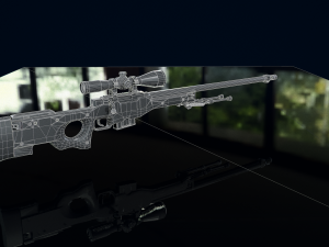 3D Sniper Rifle model 3D Модель