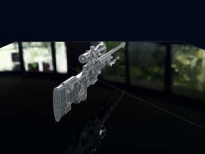 3D Sniper Rifle model 3D Модель