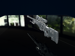 3D Sniper Rifle model 3D Модель