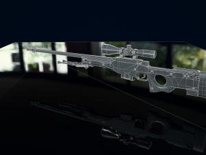 3D Sniper Rifle model 3D Модель